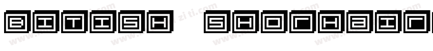 Bitish Shorhair字体转换